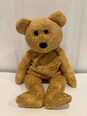 Ty Beanie Baby Teddy Bear, 2000 TY- Cashew